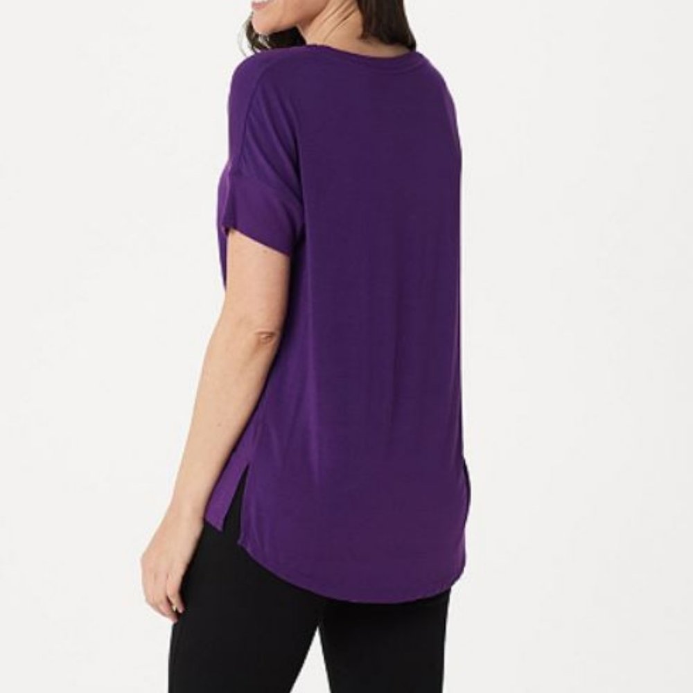 Cuddl Duds Softwear with Stretch Short Sleeve Tee - Picture 2 of 2